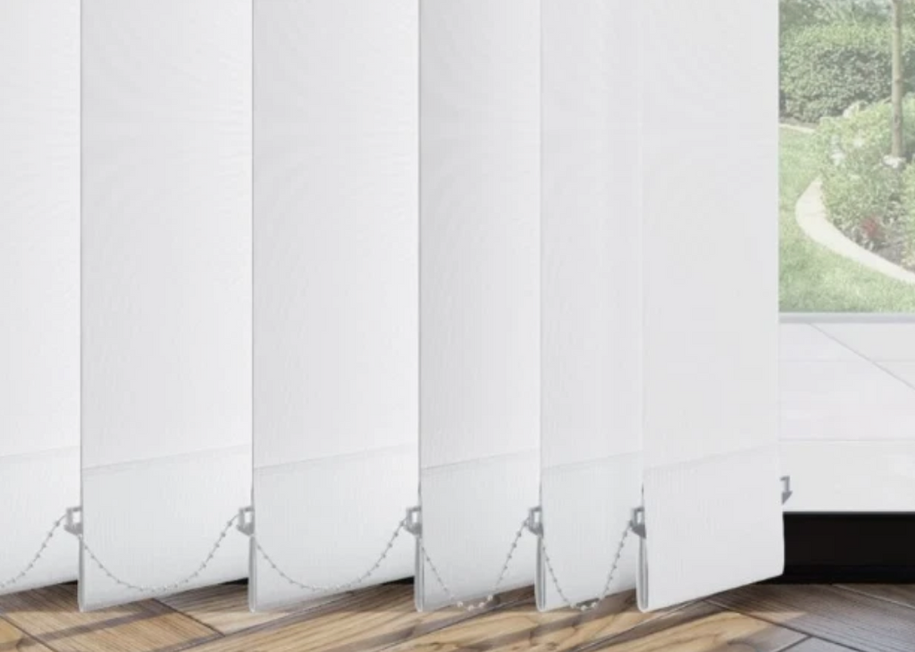 Made to Measure Vertical Blind Slats (3.5inches) 89mm - Premium Plain White Blinds vault