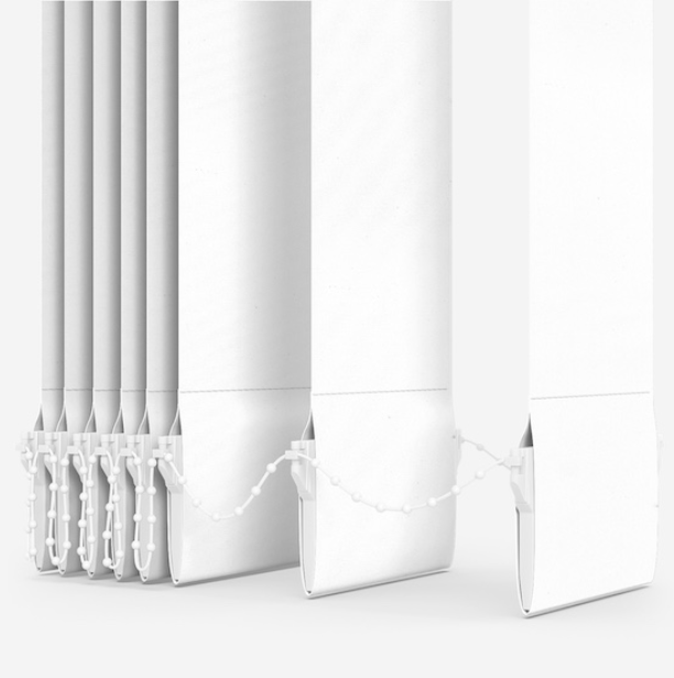 Made to Measure Vertical Blind Slats (3.5inches) 89mm - Premium Plain White Blinds vault